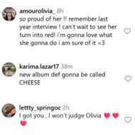 Fans react to Olivia Rodrigo's Vogue clip. (Image via Instagram/@voguemagazine)